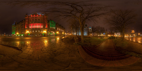 Panoramic Christmas Chateau Frontenac, Old Quebec City