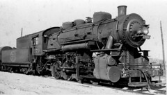 Indiana Harbor Belt Railroad 0-8-0 steam locomotive switcher # 170 in La Grange Illinois. 1937.