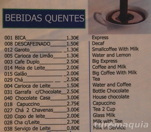 cafes portugueses