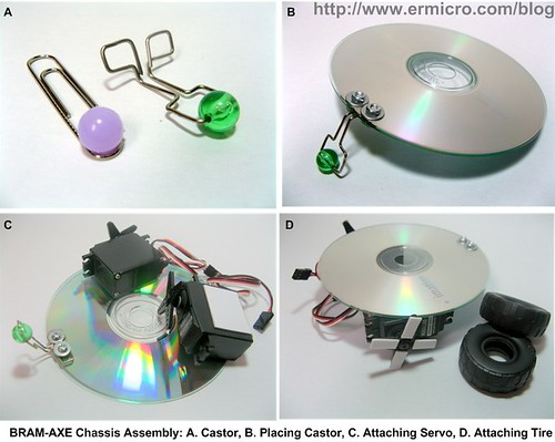 Build Your Own Simple and Easy PICAXE Microcontroller Based Photovore Robot 03