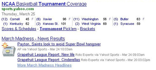 yahoo sports rich results
