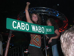 At Cabo Wabo...ha!