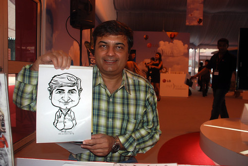 caricature live sketching for LG Infinia Roadshow - day 1 - 19