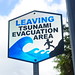 Leaving Tsunami evacuation area