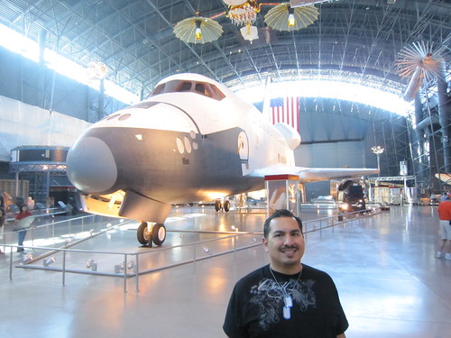 James and the Space Shuttle Enterprise. (10/12/2010)