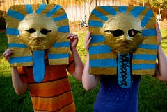 Pharaoh mummy masks- complete!