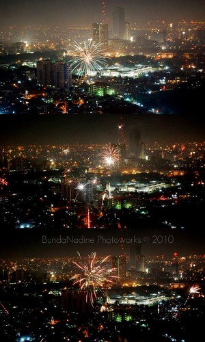 New year fireworks - Happy new year 2010