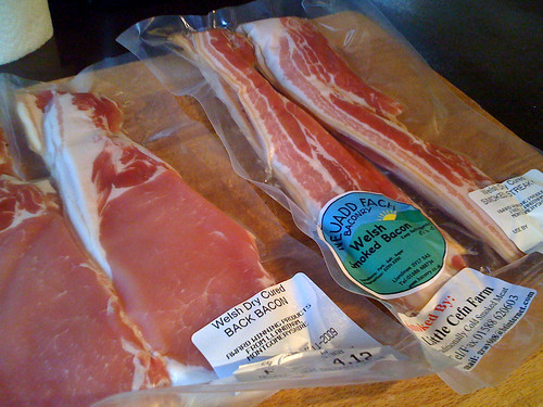 Three kinds of Welsh bacon!