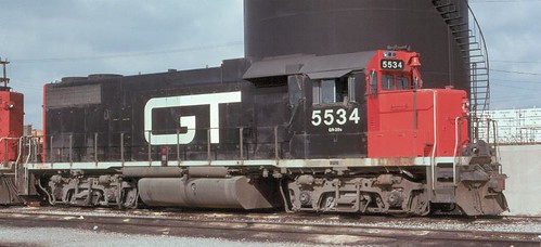The Grand Trunk Western Elsdon Yard locomotive terminal. Chicago Illinois. 1977. by Eddie from Chicago