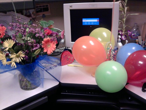 How awesome are my coworkers? Birthday pretties!