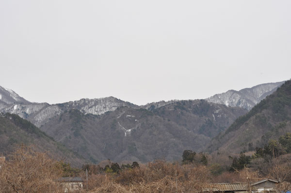 The remaining snow of the mountain