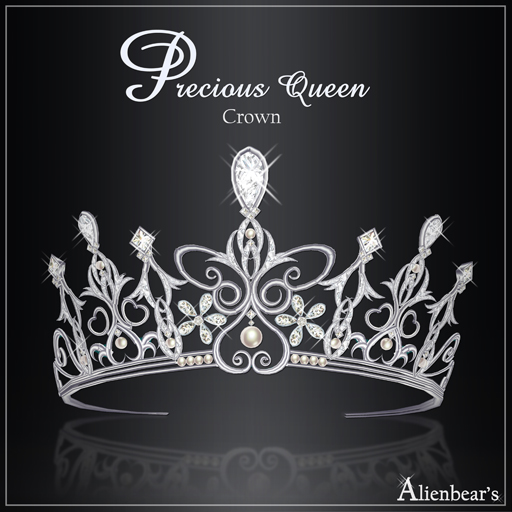 Precious Queen crown white