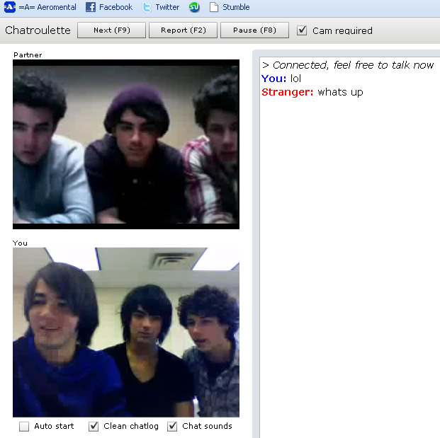 Chatroulette Jonas Brothers