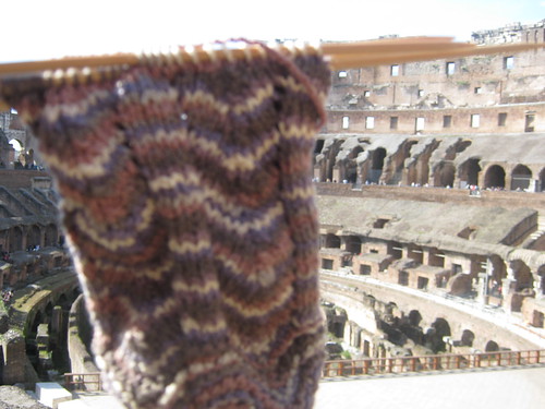 Sock at the Colosseum!
