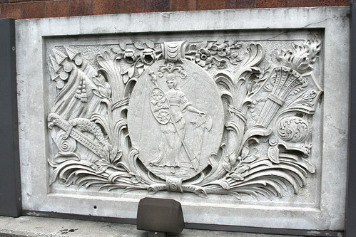 One of the two friezes from the Connor Hotel