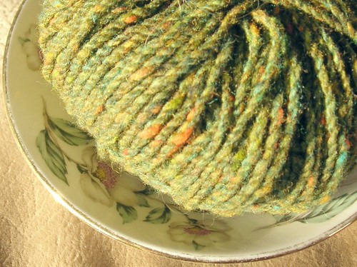 yarn on a saucer