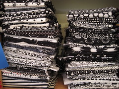 my black and white fabrics