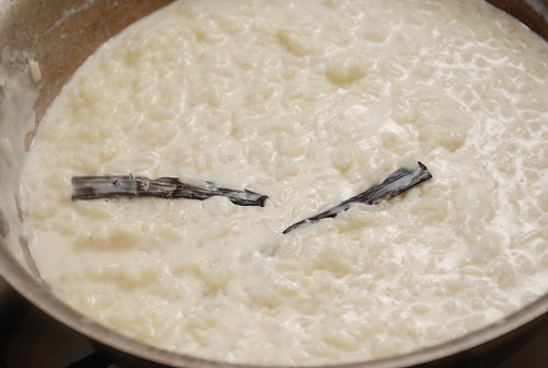 rice pudding with vanilla bean