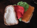 Handknit Cheese Sandwich - Play Food
