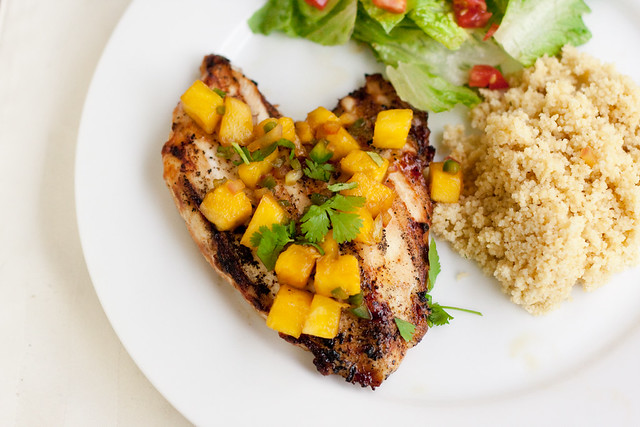 Grilled Chicken with Pineapple Salsa