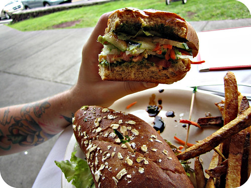 veggie sandwich...mmm