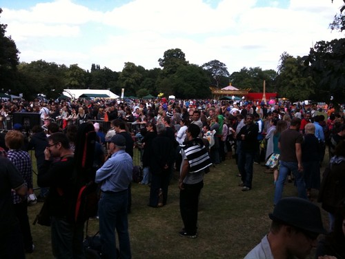 Pitshanger Party In The Park. In amongst the DIY it was heaving down here.