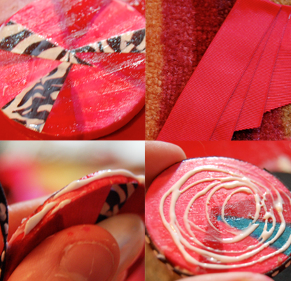 creating ribbon brooches