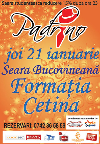 21 Ianuarie 2010 » Seară bucovineană cu Cetina