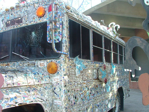 school bus mosaic