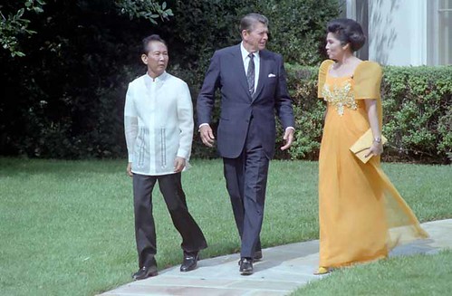 16 Sep 1982 - President Reagan with President of the Philippines Ferdinand Marcos and Imelda Marcos