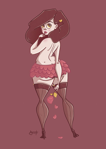 miss valentine. miss valentine (mauve). The second in a series of three pin-ups in honor of