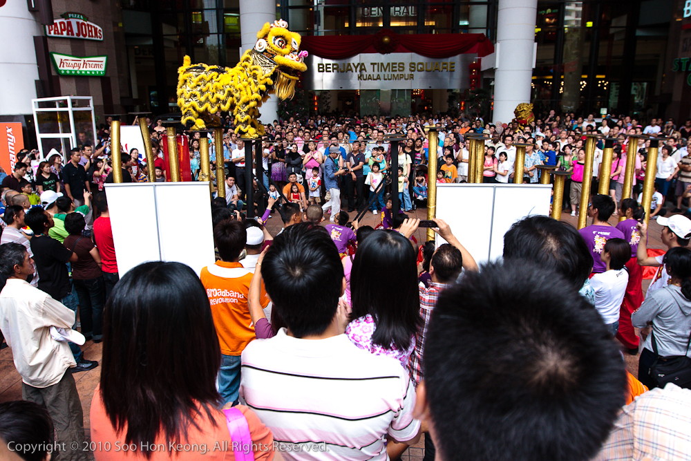 Lion Dance @ Berjaya Times Square, KL, Malaysia