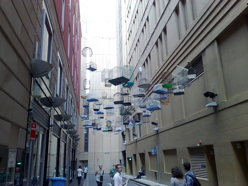 Lots of bird cages
