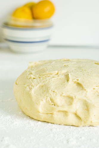 lemon sticky rolls - dough, first rise