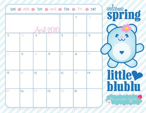 june 2010 calendar printable. April 2010 Calendar