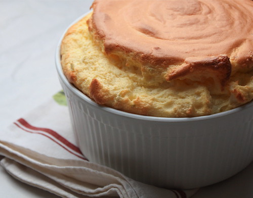Green Chili and Cheddar Souffle