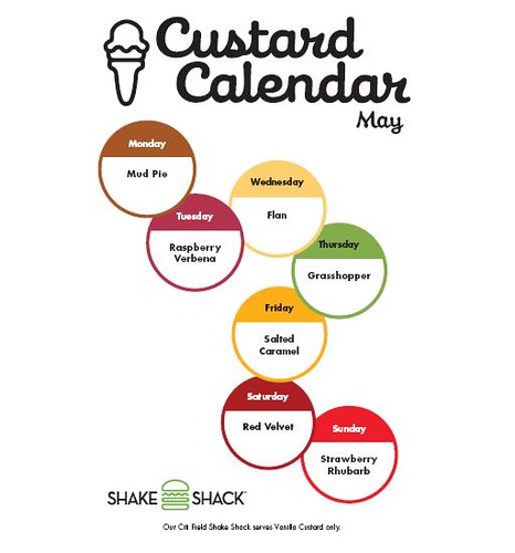 Shake Shack May 2010 calendar