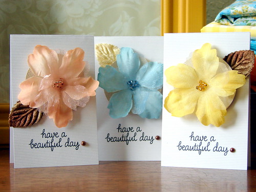Simple Cards Using Petaloo Flowers