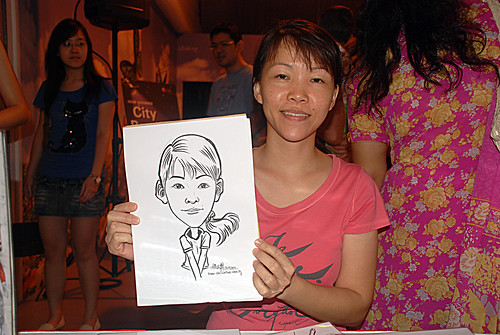 caricature live sketching for LG Infinia Roadshow - day 2 -17