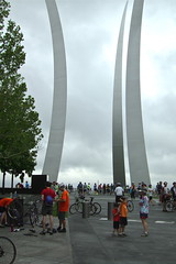 We also biked up to the Air Force Memorial