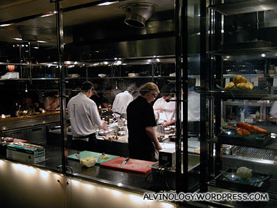 Open kitchen - right at the restaurant entrance