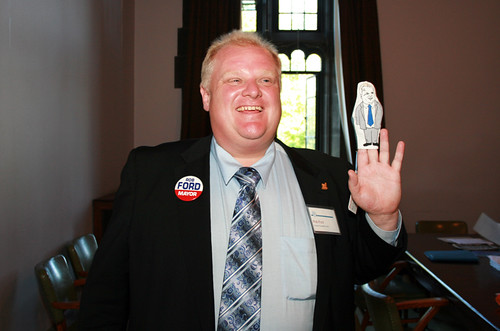 Rob Ford with puppet