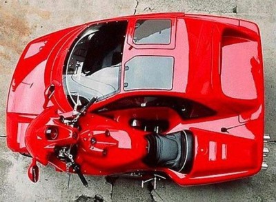 Faux Ferrari Sidecar