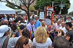 Marching in Queens LGBT Parade