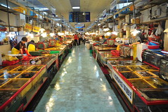 Jalgachi Seafood market indoor