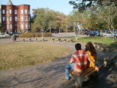 Restoration of park benches in Eastern Market Square Park, after, Peter Riehle Eagle Scout project