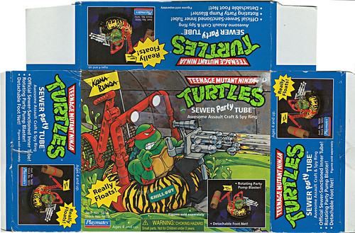 Teenage Mutant Ninja Turtles :: SEWER PARTY TUBE { KB Toys Reissue } ..box i  (( 1998 ))