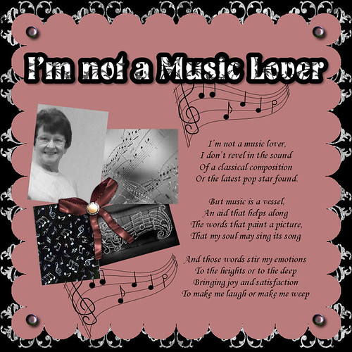 I'm not a music lover