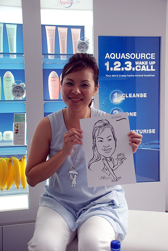 Caricature live sketching for Biotherm Roadshow Loreal - 21