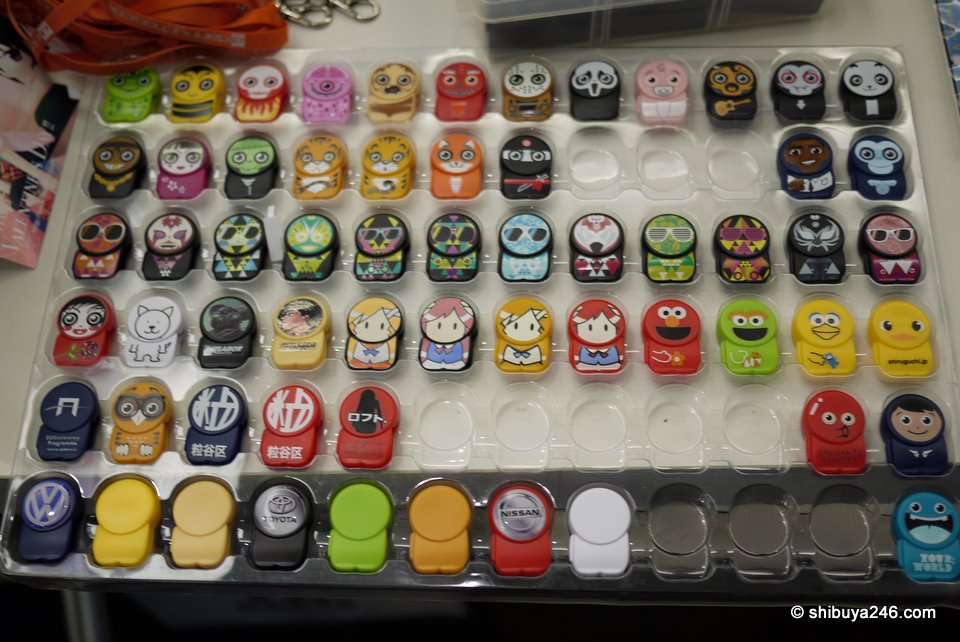 Plenty of Poken on offer here. Which would be your choice?